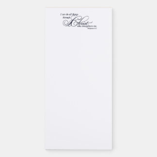 Magnetic Notepad with uplifting Bible verse