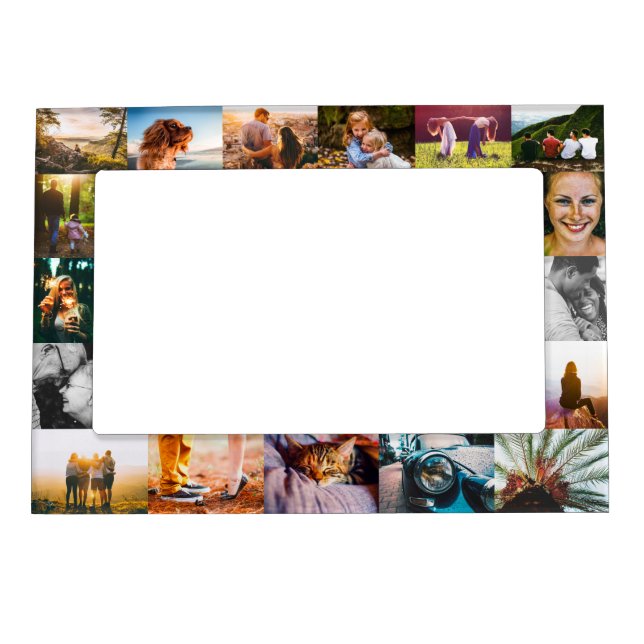 Magnetic Personalized Photo Collage Frame (Front)