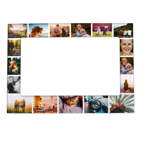 Magnetic Personalized Photo Collage Fridge Frame