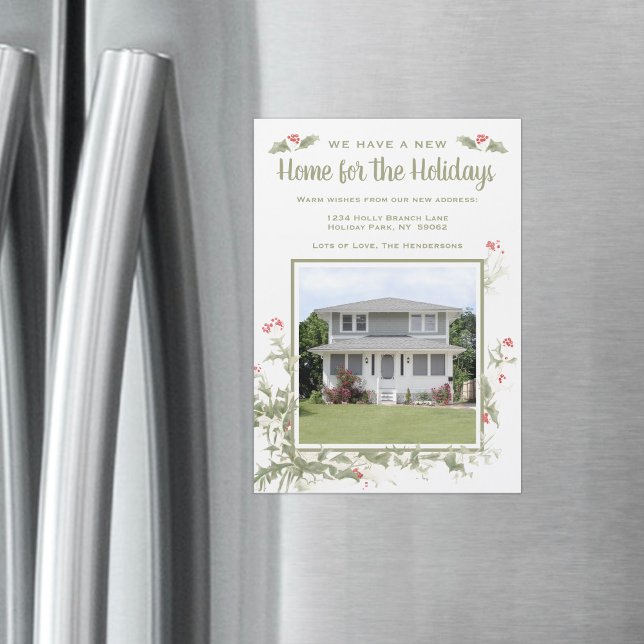 Magnetic Photo Christmas New Address Announcement (Creator Uploaded)