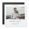Magnetic Photo Save the Dates with Blue Typography