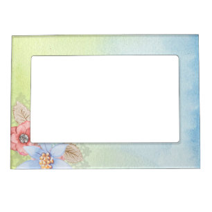 Magnetic Picture Frame/Floral Photo Frame