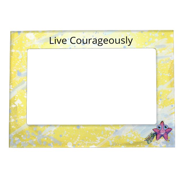 Magnetic Picture Frame - Live Courageously  (Front)