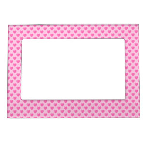 Magnetic Picture Frame/Pink Hearts Frame