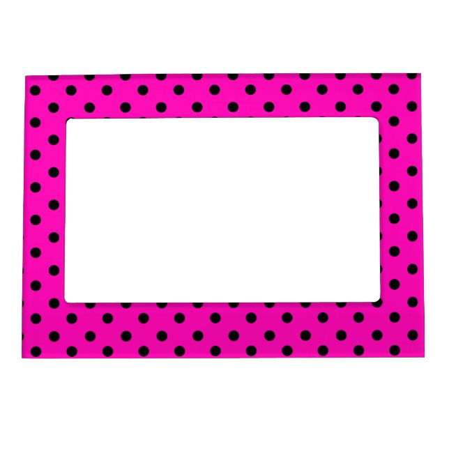 Magnetic Picture Frame/Polka Dots Photo Frame (Front)