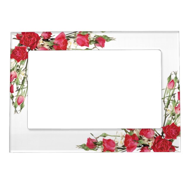 Magnetic Picture Frame/Red Roses Magnetic Photo Frame (Front)
