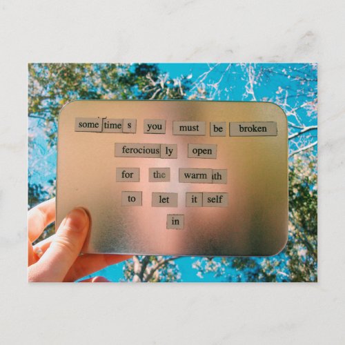 Magnetic Poetry Postcard