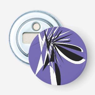 Magnetic Purple Bottle Opener with Graphic Design