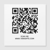 Custom Business Logo QR Code Social Media Kraft Medium Gift Bag, Zazzle in  2023