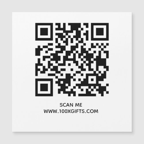 MAGNETIC QR CODE SIGN _ USE FREE GENERATOR HERE