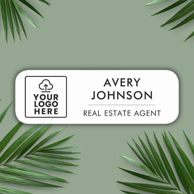 Magnetic Real Estate Agent Name Tag with Logo  (Magnetic Real Estate Agent Name Tag with Logo)