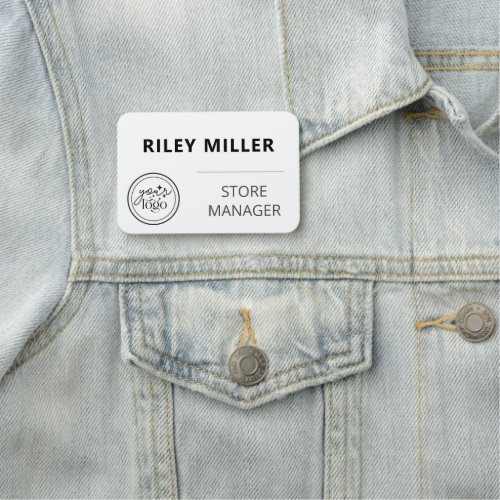 Magnetic Retail Employee Name Tag