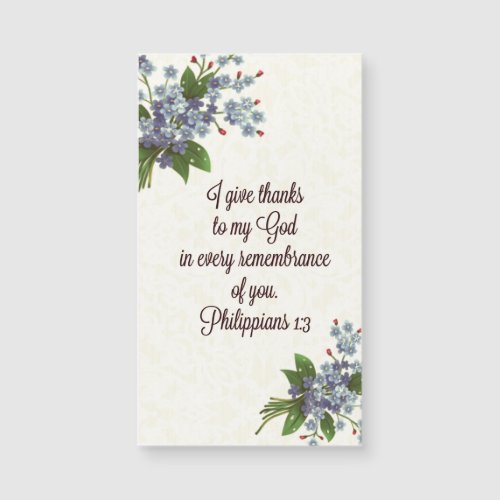 Magnetic Scripture Holy Card GIFT Religious