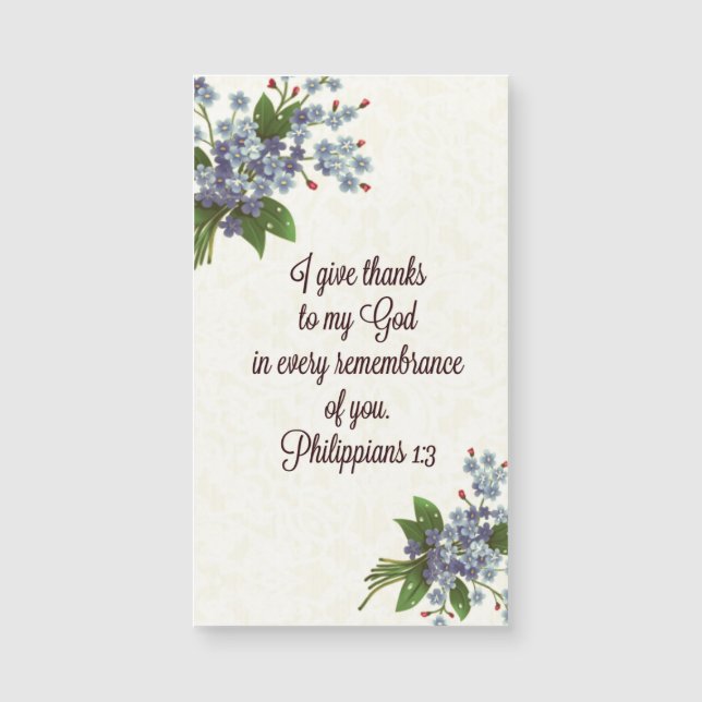 Magnetic Scripture Holy Card GIFT Religious (Front)