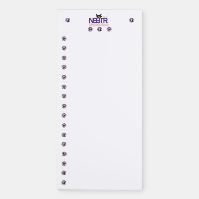 Magnetic Shopping List Notepad  (Front)
