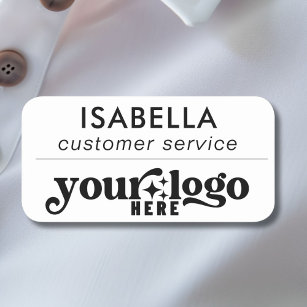 Magnetic Small Business Employee Job Title Name Tag