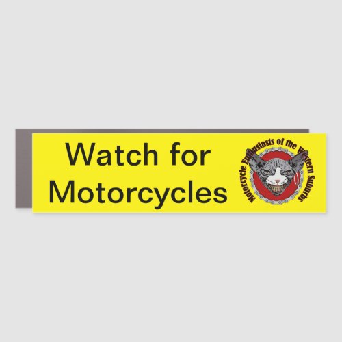 Magnetic Watch for Motorcycles Bumper Sticker Car Magnet