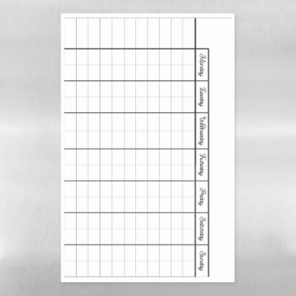 Magnetic Whiteboard Week Calendar