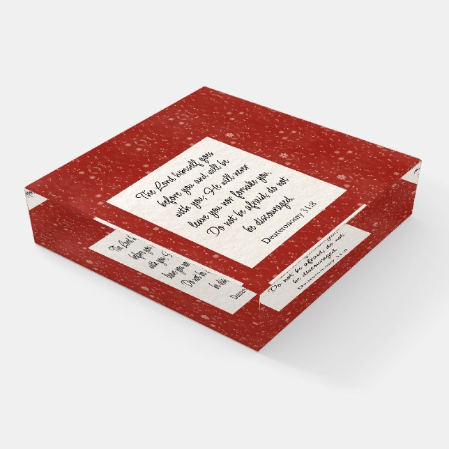 Magnetic Wooden Gift Box Paperweight (Angled)