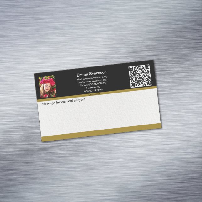 Magnetiska visitkort — Connect, Elegant Business Card Magnet (In Situ)