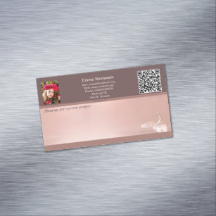 Magnetiska visitkort — Connect, Swan Business Card Magnet