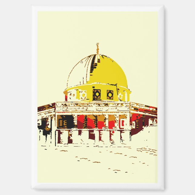 Magnetize Your Memories: Dome of the Rock Magnet (Front)