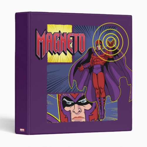 Magneto Character Panel Graphic 3 Ring Binder