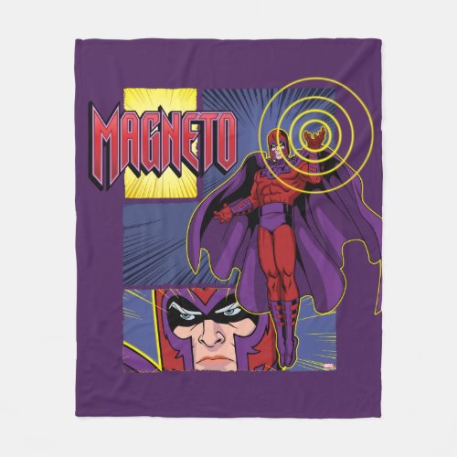 Magneto Character Panel Graphic Fleece Blanket