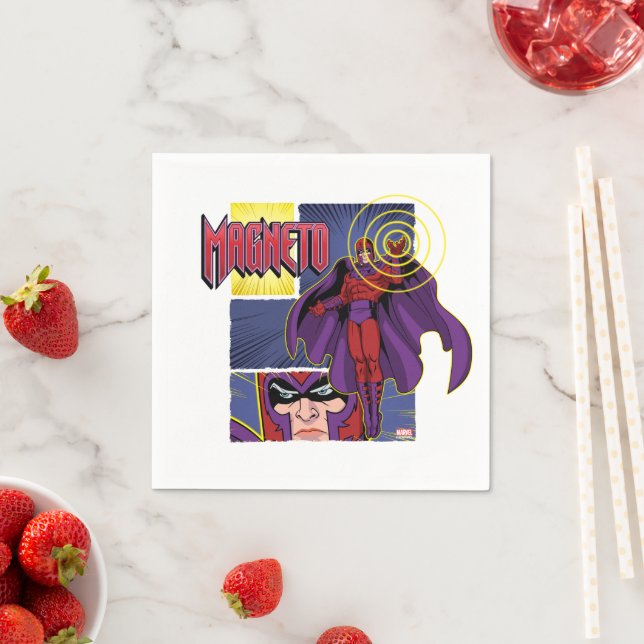Magneto Character Panel Graphic Napkins (Insitu)