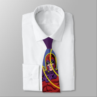 Magneto Character Panel Graphic Neck Tie