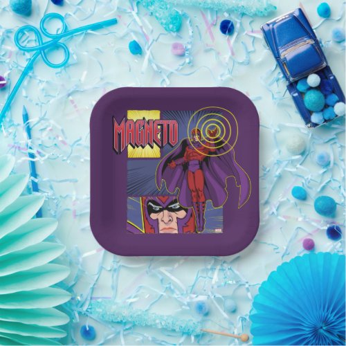 Magneto Character Panel Graphic Paper Plates