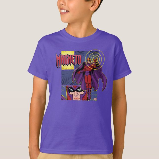 Magneto Character Panel Graphic T-Shirt (Front)