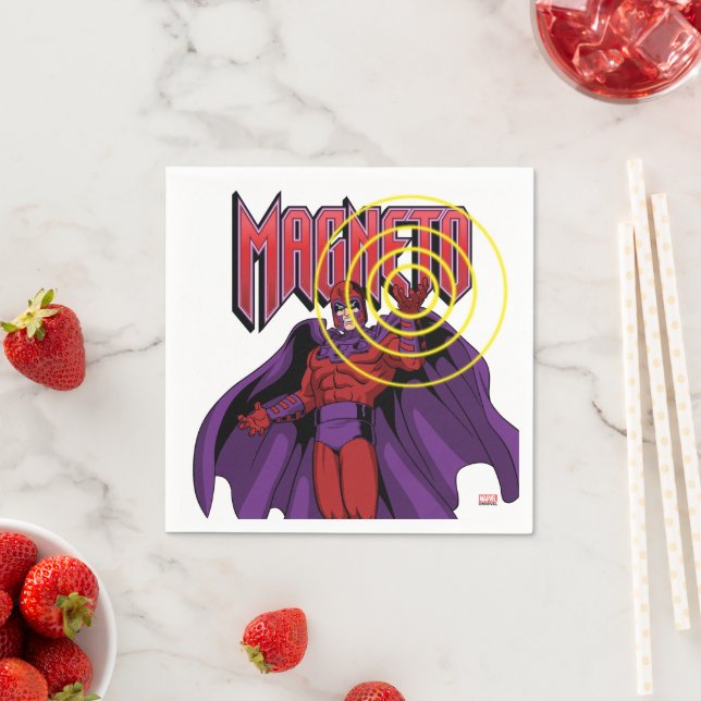 Magneto Character Pose Napkins (Insitu)