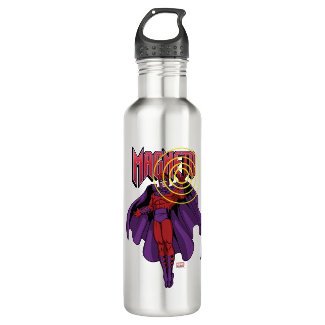 Magneto Character Pose Stainless Steel Water Bottle (Front)