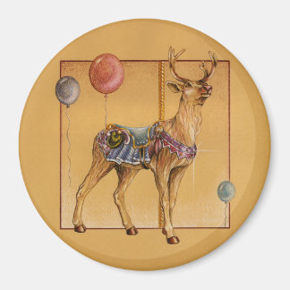 Magnets - Carousel Reindeer or Elk