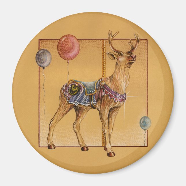 Magnets - Carousel Reindeer or Elk (Front)