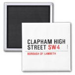 clapham high street  Magnets (more shapes)