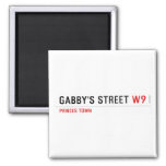 gabby's street  Magnets (more shapes)