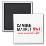 Camden market  Magnets (more shapes)