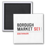 Borough Market  Magnets (more shapes)