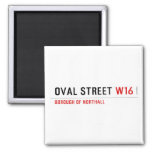 Oval Street  Magnets (more shapes)