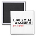 LONDON WEST TWICKENHAM   Magnets (more shapes)
