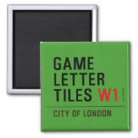 Game Letter Tiles  Magnets (more shapes)