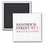 SANDWICH STREET  Magnets (more shapes)