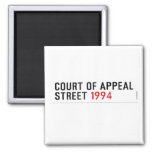 COURT OF APPEAL STREET  Magnets (more shapes)