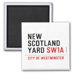 new scotland yard  Magnets (more shapes)