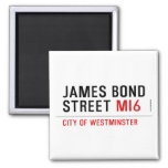 JAMES BOND STREET  Magnets (more shapes)