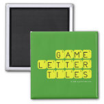 Game Letter Tiles  Magnets (more shapes)