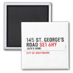 145 St. George's Road  Magnets (more shapes)
