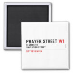 Prayer street  Magnets (more shapes)